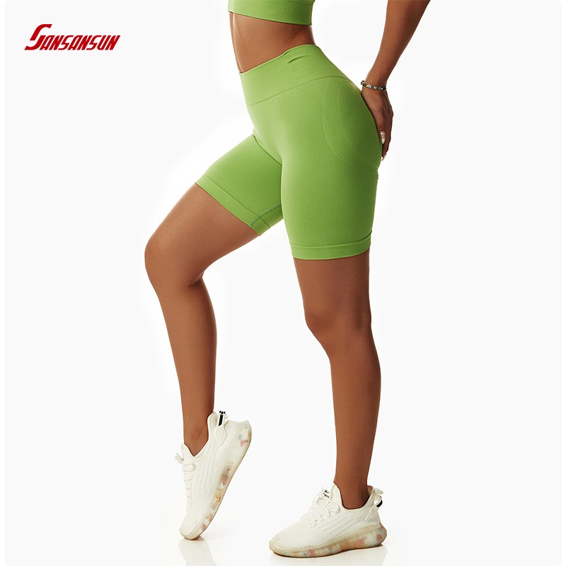 Fashion Clothing Women Workout Biker Shorts with Pockets High Waisted Yoga  Wear Running Gym Spandex Compression Shorts Sportswear Clothes Low MOQ -  China Shorts and Sports Wear price