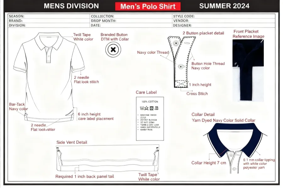 How to Create a Tech Pack for Apparel Manufacturing | ЛАГЕРИ