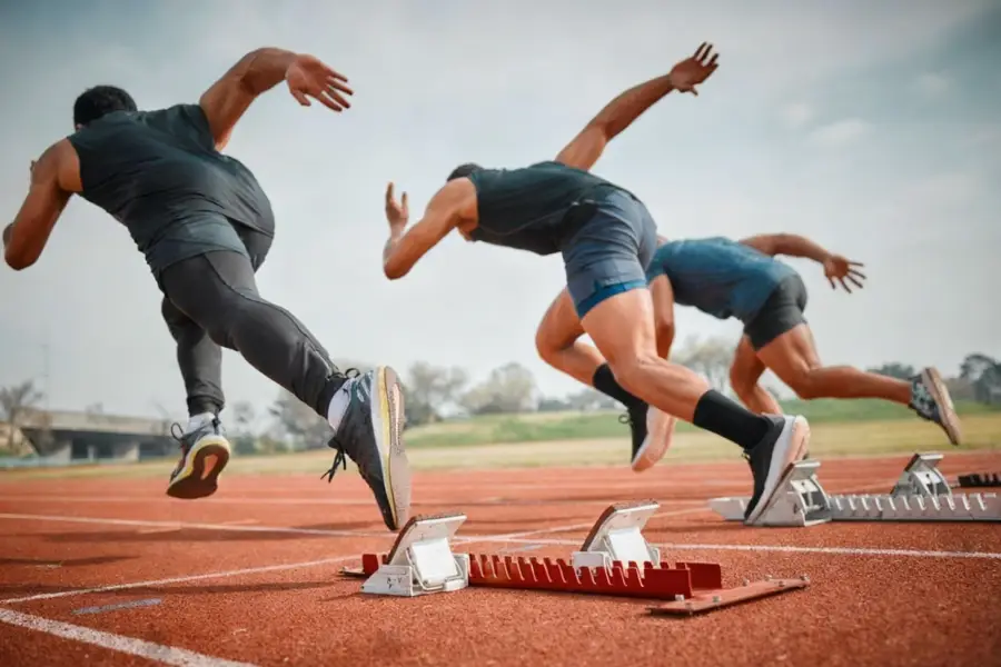 Adults wearing professional sportswear for competitions