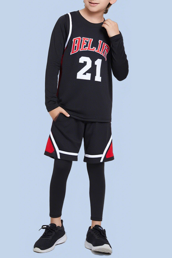 kids' tracksuits black SS002