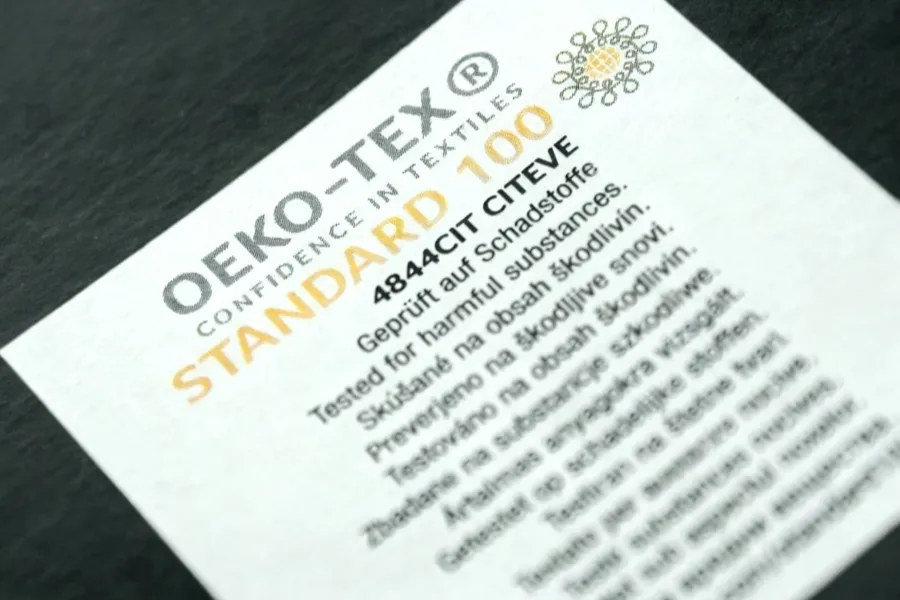 Oeko-Tex Standard 100 Label