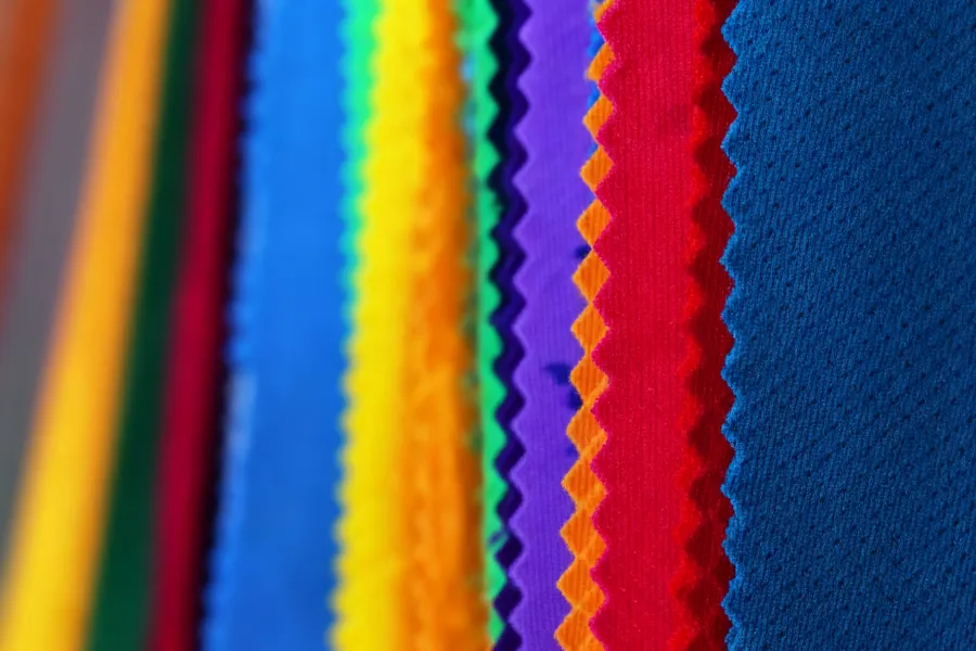 Colorful sportswear fabric options