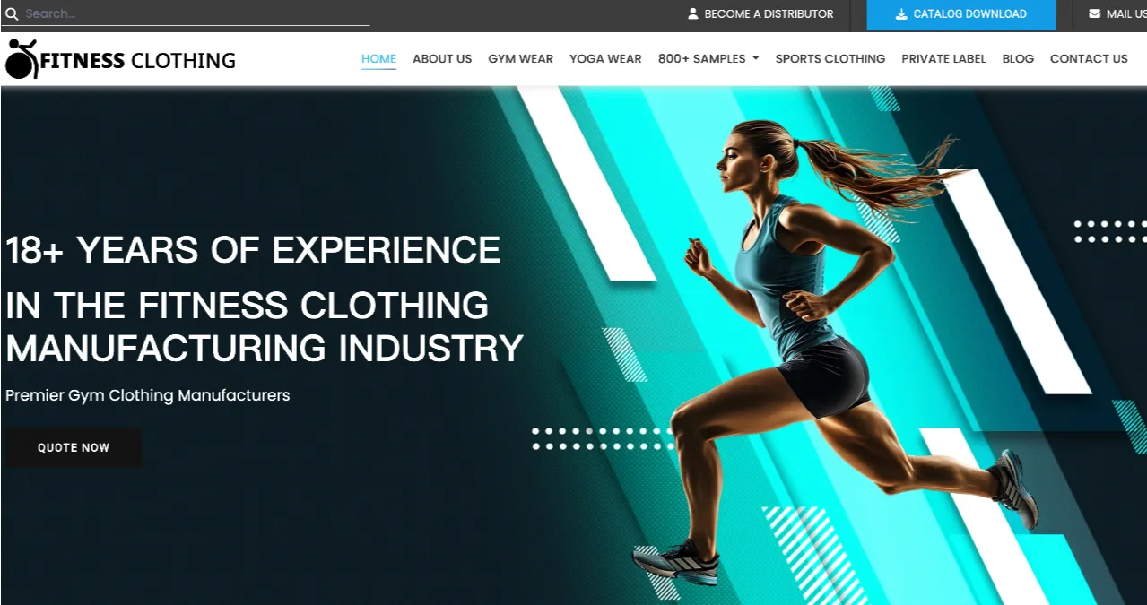Fitness Clothing manufcturer