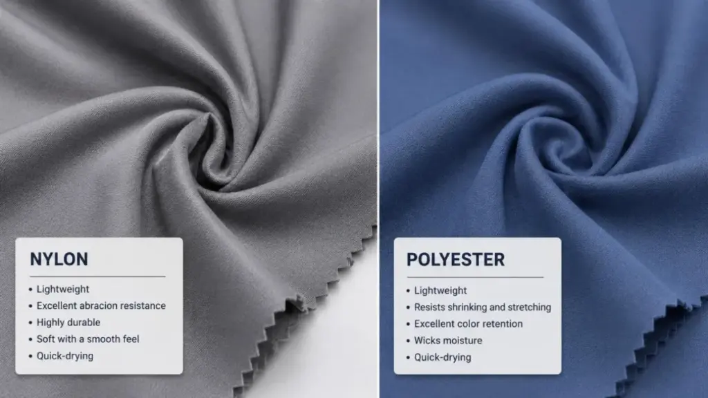 Nylon vs Polyester fabrics