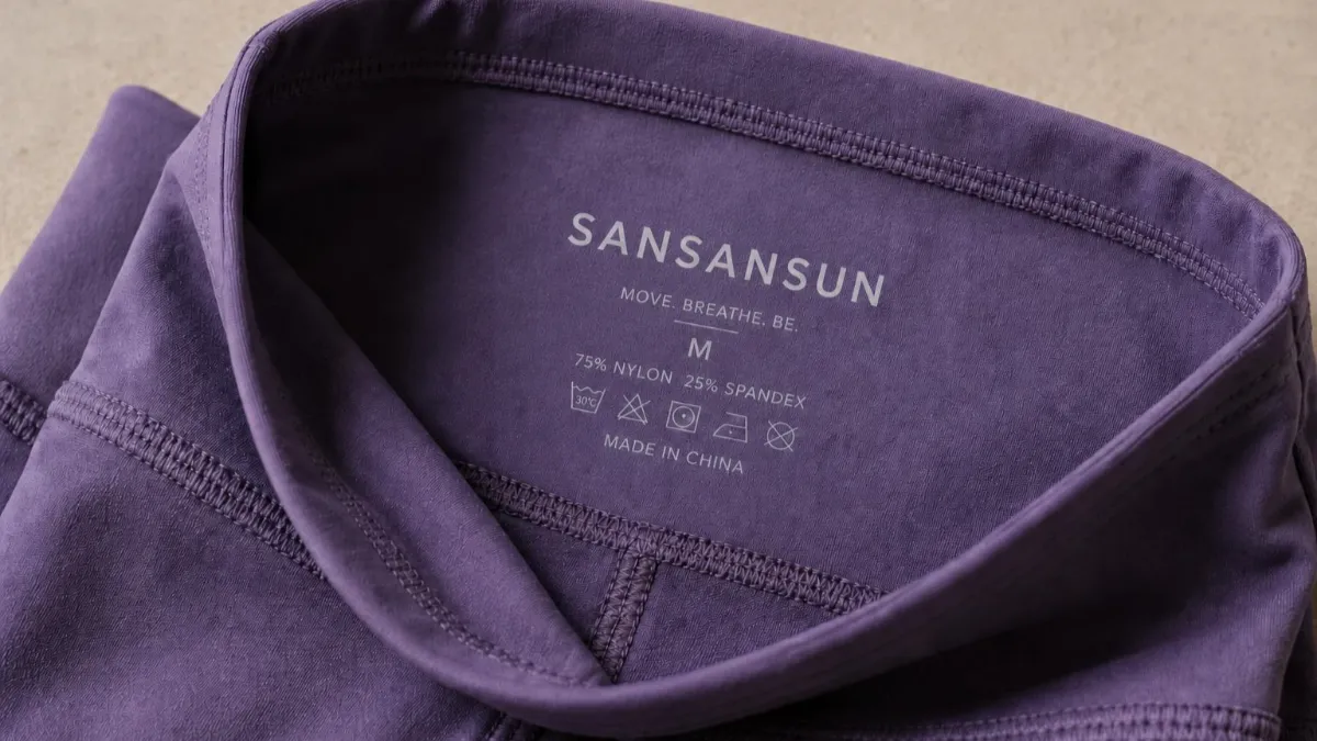 sansansports heat transfer label activewear