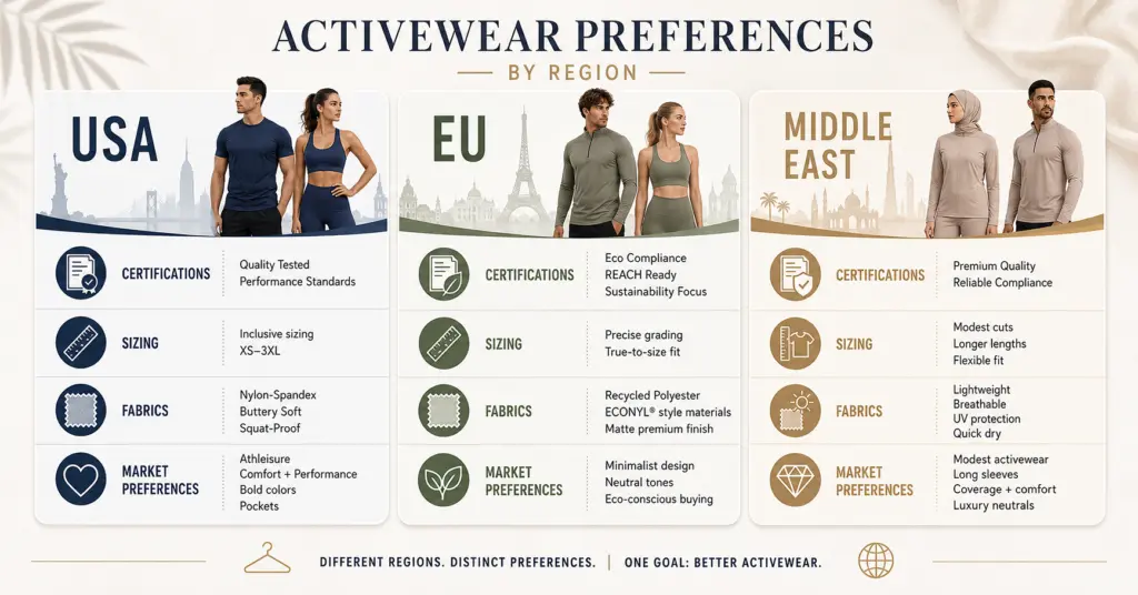 EE.UU, UE, and Middle East Wholesale Comparison