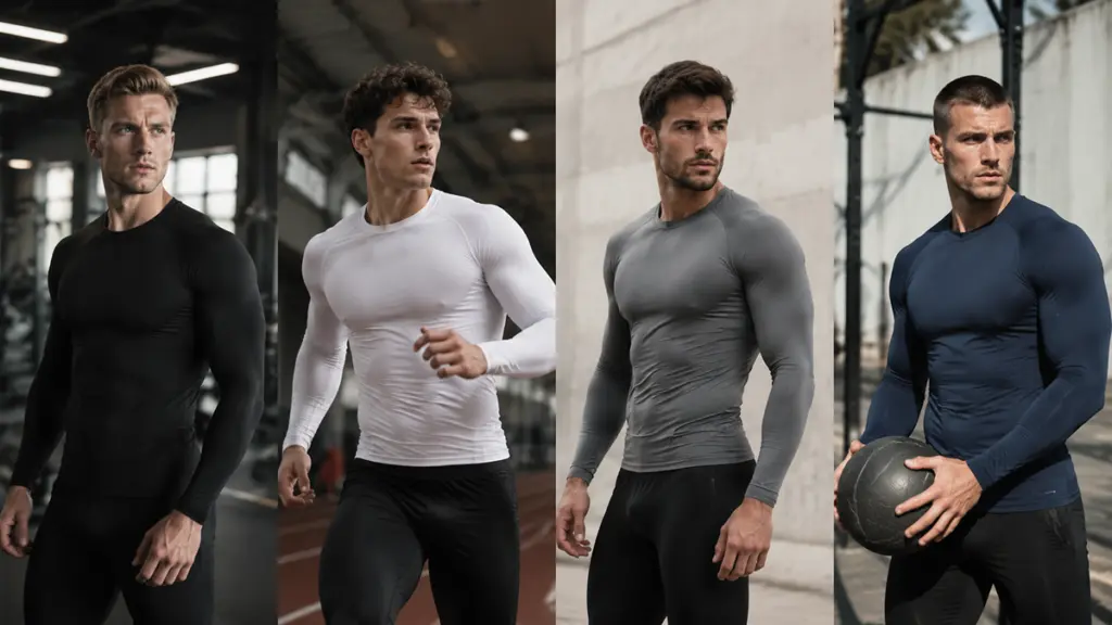 men in Compression Shirt