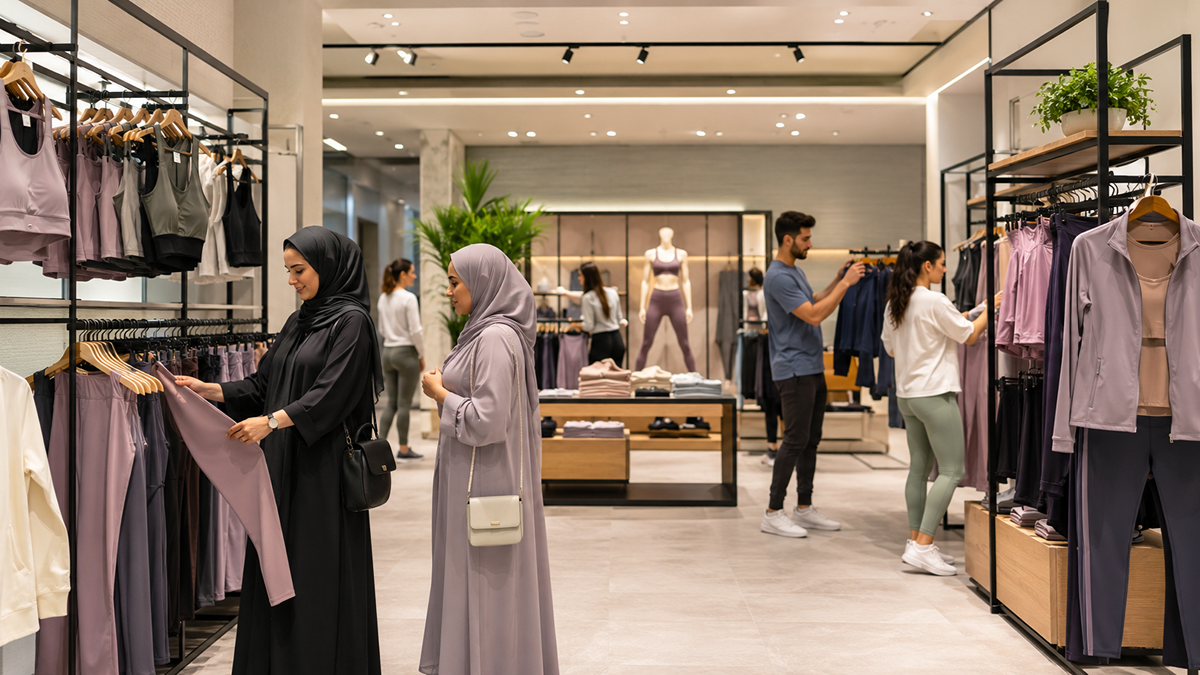 UAE buyers in Modest Activewear Brand shop